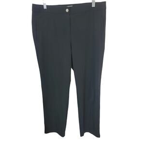 Weekend Chico's Black Mid Rise Casual Office Dress Pants Women's Size 22 (L)
